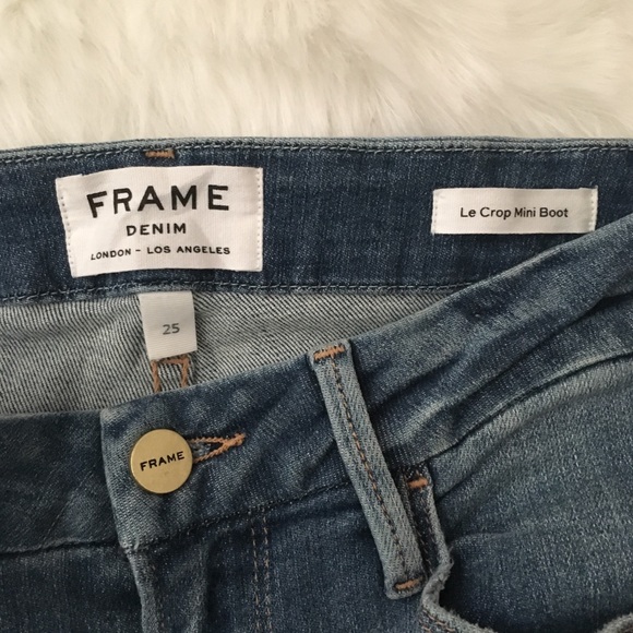 🚫SOLD🚫FRAME DENIM Le Crop Mini Boot Jeans - Picture 7 of 8